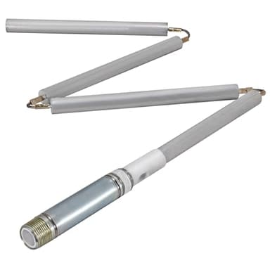 Eastman 42 Inch Flexible Magnesium Anode Rod, 3/4 x 5 in NPT Stainless Steel Nipple, Water Heater Accessory with Chrome Finish, 60287