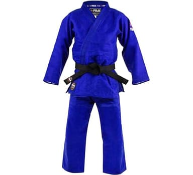 Fuji Double Weave Judo GI Uniform, Blue, 1.5