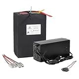BtrPower 72V Ebike Battery 25AH LiFePO4 Battery Pack with 80A BMS and 5A Fast Charger Fit for 2800W-350W Motor