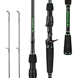 KastKing Zephyr Dual Tip Fishing Rod, Lightweight KastFlex IM6 Graphite Spinning & Casting Rod, Fuji O-Ring Guide, Dual Tips Section for Different Powers, EVA Grip, 6'8" M & MH Casting Rod