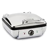 All-Clad Stainless Steel Waffle Maker 4 Section, Thick Belgium Waffle Makers, Upright Storage 1600 Watts, Nonstick, 6 Browning Levels, Dishwasher Safe