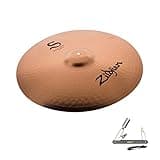 ZILDJIAN S16RC 16" S FAMILY ROCK CRASH CYMBAL W/BRIGHT SOUND - BRILLIANT FINISH With ZKEY