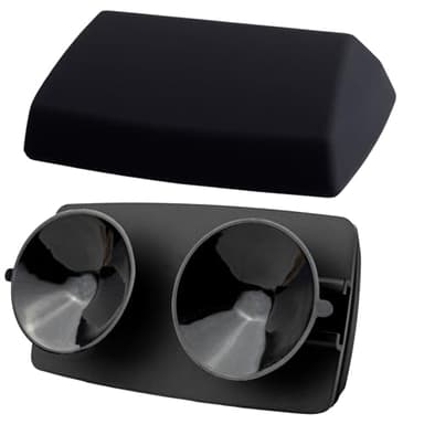 IoT Slash EZ Pass Cover + Holder with Super-Strong Suction Cups. Compact All-Black Look Inside & Outside Your Windshield for Your E-Z Pass and I-Pass