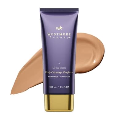 Westmore Beauty Body Coverage Perfector – Waterproof Leg & Body Makeup/Bronzer For Women - Best Tattoo Cover Up Makeup & Tattoo Concealer - 3.5 Oz Natural Radiance