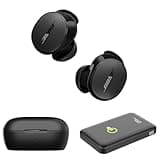 Bose New QuietComfort Wireless Noise Cancelling Earbuds, Lifestyle Bluetooth Earbuds with Active Noise Cancellation, Up to 8.5 Hours of Battery Life with Green Extreme Portable Charger (Black)