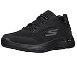 Skechers mens Go Walk Arch Fit - Idyllic Sneaker, Black, 10.5 X-Wide US