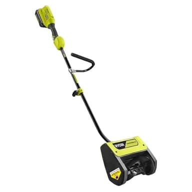 RYOBI 40V 12 in. Cordless Snow Shovel - Yellow, Battery Powered, Utility