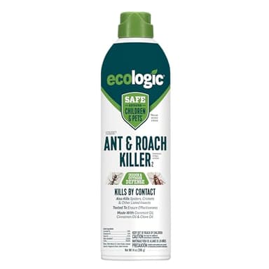 Ecologic Ant & Roach Killer, 14 Ounces, Aerosol Formula Made With Cornmint Cinnamon And Clove Oil Kills Ants, Cockroaches, Crickets And Spiders By Contact For Indoor And Outdoor Defense