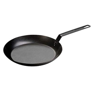 Lodge Pre-Seasoned Carbon Steel Skillet - Use in the Oven, on the Stove, on the Grill, or Over a Campfire - 12 Inch