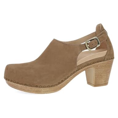 Dansko Sassy Stylish Upfront Closed Toe for Women - Energy-Return Footbed with Added Arch Support - Lightweight PU Outsole for Long-Lasting Wear - Great for All-Seasons Style Morel Milled 9.5-10 M US
