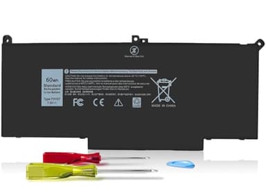60Wh F3YGT Battery Latitude 7480 Battery Replacement for Dell Latitude 12 7000 7280 7290/13 7000 7380 7390 P29S002/14 7000 7480 7490 P28S P28S001 P73G P73G002 Series DM3WC 0DM3WC DM6WC 2X39G 7.6V