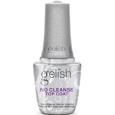 Gelish No-Cleanse Top Coat – 15ml No Wipe High-Gloss Finish, Durability, Long-Lasting, Easy Application, UV/LED Compatible, Professional Gel Nail Polish Sealer
