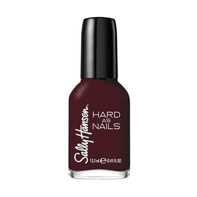 Sally Hansen Hard as Nails, Garnet Attention, Long Lasting, Chip Resistant, Opaque, Shiny Red Nail Polish