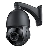 Dosilkc 4K Outdoor PTZ POE IP Camera with Pan Tilt 20X Optical Zoom & 10X Digital Zoom, 8MP Speed Dome Security Camera with Human/Vehicle Detection, 393ft IR Night Vision, Two Way Talk, SD Card Slot