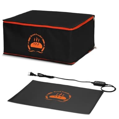 Bread Proofing Box Used to Provide Sufficient Temperature for Bread Proofing, Proofing Box Consists of Sourdough Bread Proofing Mat and Thermal Insulation Box, Suitable for Half Size Baking Sheet Pan