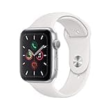 Apple Watch Series 5 (GPS, 40MM) - Silver Aluminum Case with White Sport Band (Renewed)