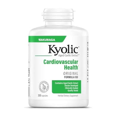 Kyolic Aged Garlic Extract Formula 100, Cardiovascular Health*, 300 Capsules.