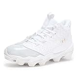 Under Armour Boys' Harper 9 RM JR, (101) White/White/Metallic Gold, 6, US