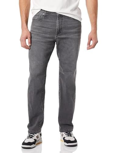 Amazon Essentials Men's Straight-Fit Stretch Jean - Discontinued Colors, Washed Grey, 38W x 30L
