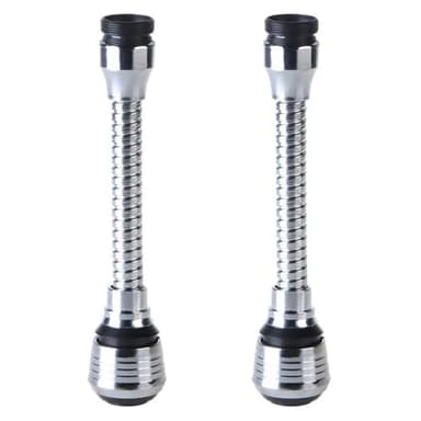 2Pcs Kitchen Faucet Extender Universal Faucet Spray Head 360° Swivel Adjustable Nozzle Spout for Bathroom Kitchen Tap Nozzle Filter Adapter