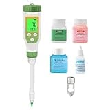 Yewhick pH Meter for Food, Digital pH Tester with High Accuracy pH Probe for Sourdough and Bread, Food pH Meter for Fermentation Canning, Meat, Cheese, Solid Samples and Water