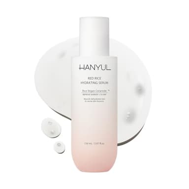 HANYUL Red Rice Hydrating Serum with Vegan Ceramide & Squalane | Korean Face Serum for Plumping Hydration, Radiant Skin Glow, Slow Aging, Firming & Barrier Support | For All Skin Types