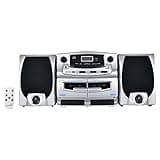 Supersonic SC-2121BT Bluetooth Entertainment Audio System, Bluetooth 5.0, op Loading MP3/CD Player, AM/FM Radio, USB Input, Double Cassette Recorder, High-Performance Detachable Speakers, AC/DC