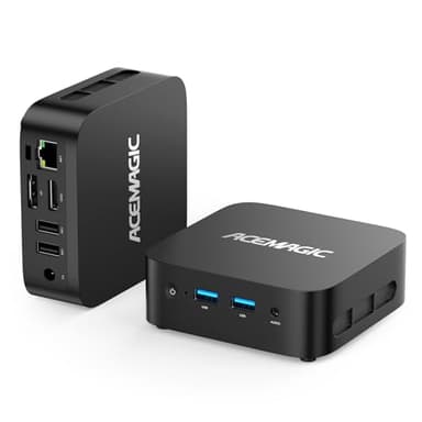 ACEMAGICIAN Vista V1 Mini Pc Computers, 12Th Gen Intel N95 (Beat N100, Up to 3.4Ghz), 16GB DDR4 RAM 512GB SSD Mini Computer, UHD 4K HDMI DP, Dual WiFi/Bt, Gigabit Ethernet Vesa, Home/Office Micro Pc
