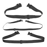 CALLARON 3Pcs Fanny Pack Extender Chest Bag Extender Strap Bag Extender with Everywhere Bag Adjustable Extender Black Fanny Pack Strap (L:1m W:2cm, 3.8cm, 5cm)