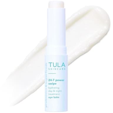 TULA Skin Care 24-7 Power Swipe Hydrating Eye Balm - Dark Circle Treatment, Instant Brightening, Portable - 0.23oz