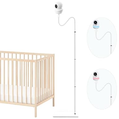 Derebir 68.7 inch Baby Monitor Floor Stand Holder Compatible with Babysense HD S2 / Max View Baby Cameras Baby Camera Mount Holder Shelf(Camera Not Included)