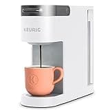 Keurig K-Slim Single Serve K-Cup Pod Coffee Maker, Multistream Technology, 3 Brew Sizes, Slim and Sleek Design, 46oz Removable Reservoir, White