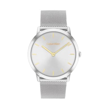 Calvin Klein Exceptional - Women's and Men's 2H Quartz Watch Stainless Steel with Mesh Bracelet - Water Resistant 3 ATM/30 Meters - Trendy CK Watches for Him and Her - 37 mm