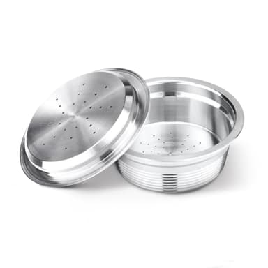 XBERSTAR Metal Coffee Reusable Capsules Filter Pods For LAVAZZA A MODO MIO JOLIE (Stainless Steel)