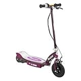 Razor E100 Kids Ride On 24 Volts Motorized Powered Electric Kick Scooter Speeds Up to 10 Miles Per Hour with Brakes and Pneumatic Tires, Purple
