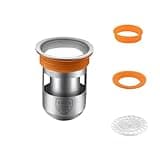 Replaceable Shower Drain Seal|Odor Eliminator, Drain Plug with Overflow, Made of Stainless Steel, for 2-inch Drain Hole Floor Drain or Sink (H=2 ")