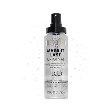Milani Make It Last Setting Spray + Primer - Original Natural Finish, 24-Hour Wear Long Lasting Makeup Sealer & Finishing Spray, Cruelty-Free Vegan Face Mist, 2.03 Fl. Oz