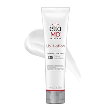 EltaMD UV Lotion Body Sunscreen, SPF 30+ Sunscreen, Body Lotion with SPF Made with Zinc Oxide and Hyaluronic Acid, 3.0 oz Pump