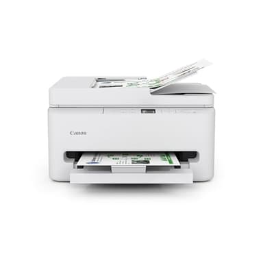 Canon PIXMA TR7120 Wireless Color Inkjet Printer for Duplex Printing, White – Home Printer with Copier/Scanner, Auto Document Feeder, Compact Design, Intuitive Control Panel