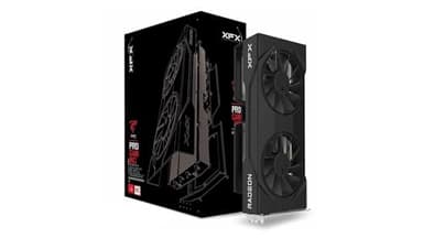 XFX Swift AMD Radeon RX 9060 XT OC Gaming Edition with 16GB GDDR6 HDMI 2xDP, RDNA 4 RX-96TSW16BQ, Graphics Card, Compatible with Desktop PCs