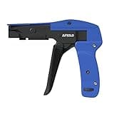 APIOLO Cable Tie Gun, Ergonomic Hand Operated Fastening Zip Tie Gun, Adjustable Tension to Fasten, Cutting with 1-3 Tension Setting, Blue, 6.29 Inches Length Fastening Cable Tie Tool