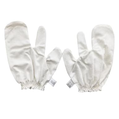 Garshana Gloves Raw Gloves for Ayurvedic, Cellulite Reduction & Dry Brushing – 100% Pure Garshana Gloves with Elastic Wrist Bands for Ayurvedic (2pcs)