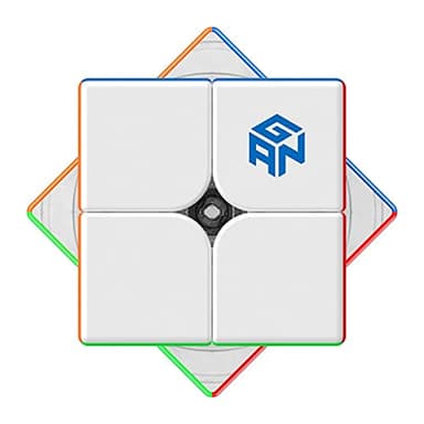CuberShop GAN 251 M Air, NEW Model 2x2 Magnetic Stickerless Speed Cube, Excellent Gans 2x2x2 Stickerless Mini Magnetic GAN Cube, Super Lightweight & Fast (251M Air Frosted Matte Finish)