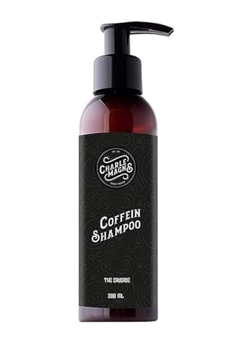 Charlemagne Anti Hair Loss Caffeine Shampoo - 200ml, Balthazar Scent - Mens Caffeine Shampoo for Hair Growth & Thickening - Developed by Barbers with Masculine-Lemon Balthazar Scent - Made in Germany