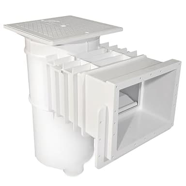 Hayward Auto Skim Series Automatic Pool Skimmer and Cleaner with Self Adjusting Weir, Float and Bypass Valve, and 2 Inch Female Iron Pipe, White