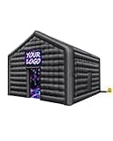 VEVOR Inflatable Nightclub, 16.4 x 13.1 x 12.5 Ft, Blow up Party Tent with Disco Lights & 680W Blower, Large Inflatable Night Club Tent for Adults, Inflatable House Air Cube for Wedding Birthday Black