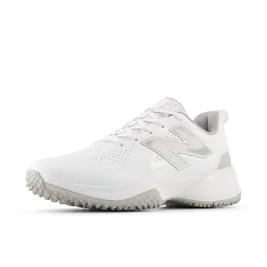 New Balance Women's FuelCell Fuse V5 Turf Softball Shoe, White/Raincloud/White, 8.5 M