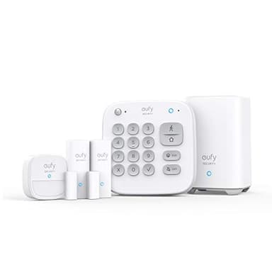 eufy Security 5-Piece Home Alarm Kit, Home Security System, Keypad, Motion Sensor, 2 Entry Sensors, Home Alarm System, Control from The App, Links with eufyCam, Optional 24/7 Protection