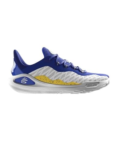 Curry Flow 11 Dub Nation Mens Basketball Shoes (White/Royal Blue)