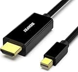 BENFEI 4K Mini DisplayPort to HDMI Cable, Mini DP to HDMI 6 Feet Cable (Thunderbolt Compatible) with MacBook Air/Pro, Surface Pro/Dock, Monitor, Projector